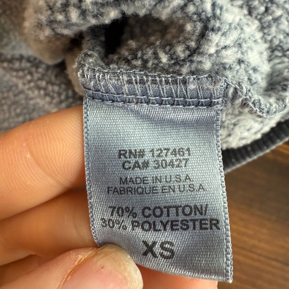 Wildfox Heather Blue Gray Fleece Sweatshirt - Picture 6 of 7